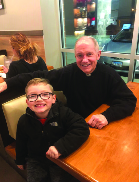Bishop with Auggie Peifer