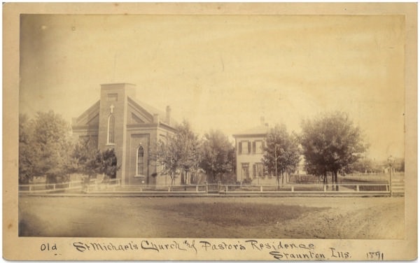 Staunton, Saint Michael Church and Pastor-s Residence 1891